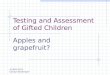 Hoagies' Gifted: Testing and assessment of the Gifted
