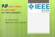 10 easy steps to become an IEEEmember
