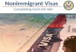 U.S. Nonimmigrant Visas: Completing Form DS-160