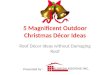 5 magnificent outdoor christmas roof décor ideas