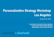 Personalization Strategy Workshop - Los Angeles