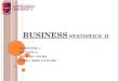 Business statistics  ii