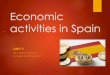 U9. economic activities in spain