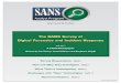 SANS 2013 Report: Digital Forensics and Incident Response Survey