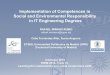 Implementation of Competences of Social and Environmental Responsibility in IT Engineering Degrees