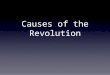 Causes of revolution