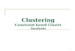 3.6 constraint based cluster analysis