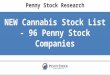 NEW Cannabis Stock List - 96 Penny Stock Companies