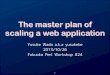 The master plan ofscaling a web application