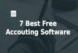 7 Best Free Accounting Software for Small Business and Independent Accountant