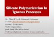 Silica polymerization in igneous processes