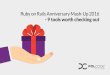 Ruby on Rails Anniversary Mash-Up 2016 - 9 tools worth checking out!