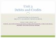 Unit 3 Debits and Credits