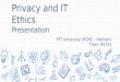 [Privacy and IT Ethics Presentation] Chapter 3: The Forth Amendment and emerging technology
