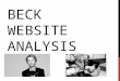 Website analysis 2 beck