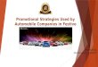 Promotional Strategies used by automobile companies in festive season