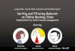 Sorting and Filtering Behavior on Online Booking Sites: Implications for hotel revenue management