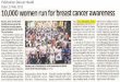 Deccan Herald: 10,000 women run for breast cancer awareness - 23Feb2015