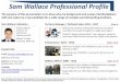 Sam Wallace Professional Profile 15 JAN 2017 V.3