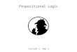 Discrete Math Lecture 01: Propositional Logic