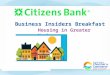 2015 Citizens Bank Business Insiders Breakfast: Housing in Greater Nashua