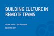 Building Culture In Remote Teams