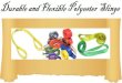 Durable and flexible polyester slings