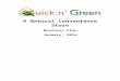 QuicknGreen Natural Convenience Stores 2016 The Greening Year