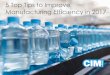 5 Top Tips to Improve your Manufacturing Efficiency in 2017