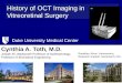 INNOVATION IN RETINAL IMAGING: OPPORTUNITIES & CHALLENGES - History of Intraoperative OCT