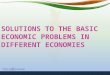 Solving Basic Economic Problems