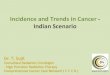 Incidence and trends in cancer in India