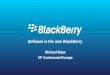 BlackBerry Enterprise of Things presentation - Gartner IT Expo