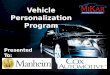 Vehicle Personalization Program