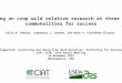 Partnering on crop wild relative research at three scales: commonalities for success