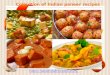 Collection of indian paneer recipes
