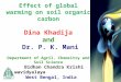 Effect of global warming on soil organic Carbon