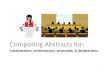 Writing Abstracts for Conferences