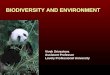 Biodiversity and environment