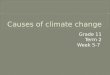 Grade 11 Lesson : Causes of climate change