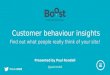 Customer behaviour insights - find out what people think of your site!