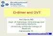 D-dimer and DVT