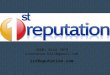 1st Reputation Marketing Agency Brand Optimization Service PowerPoint