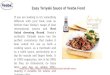 Easy teriyaki sauce of veeba food
