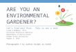 Are you an ecological gardener
