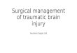 335 Surgical management of traumatic brain injury