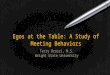 Egos at the table a study of meeting behaviors final
