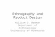 Ethnography and product design by Prof William Beeman at ProductCamp Twin Cities 2015