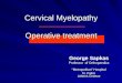 Cervical Myelopathy 2016