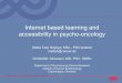 Internet based learning and accessiblity in psycho-oncology